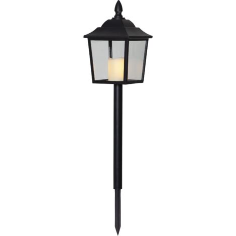 Best Season LED-Laterne 'Flame Lantern', schwarz, 1 LED-Kerze