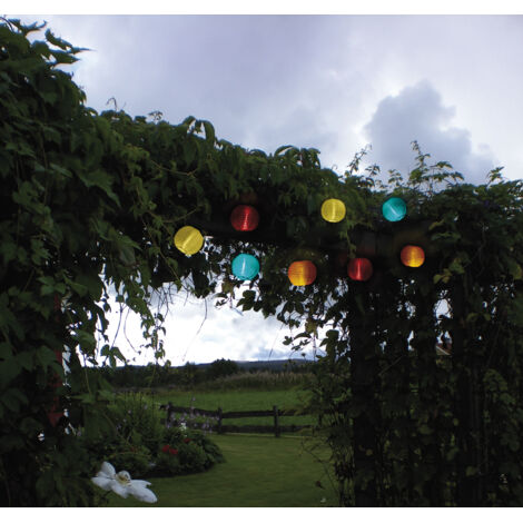 Best Season LED-Solarlichterkette Ball, 10-teilig, cool weiß