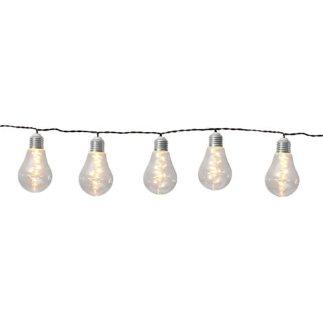 Best Season Solar Lichterkette Außen Glow 180 cm – 10 LED Kugeln mit Dew Drops, warmweiß, 2 Leuchtmodi, Dämmerungssensor, separates Solarpanel, Garten Balkon Terrasse