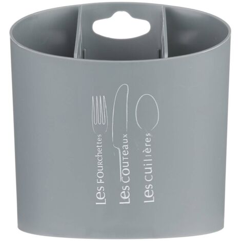 Besteckabtropfgestell 3 fächer grau - 5five