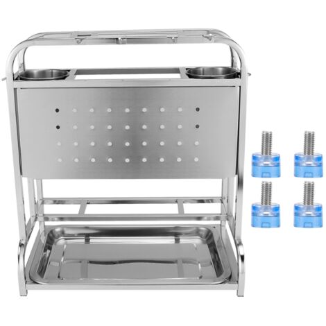 Besteckhalter aus Edelstahl 304 für Messer, Schneidebretter und Essstäbchen – Küchenorganizer
