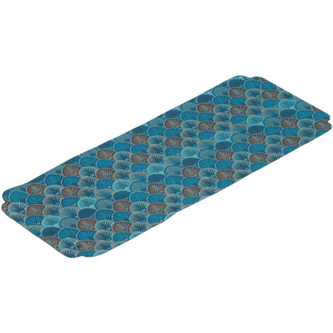 Bestickte, gestrickte Platzsets im chinesischen Stil für Teestuben – Blau-Lila