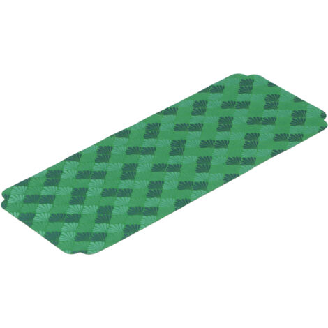 Bestickte, gestrickte Platzsets im chinesischen Stil für Teestuben, mit grünen Blatt- und Fächermotiven