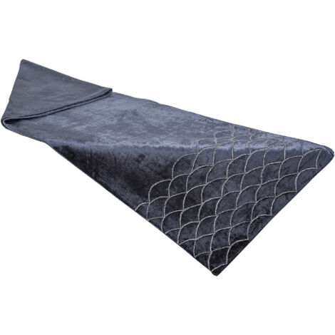 Bestickter Tischläufer aus Samt, 33 x 180 x 1 cm