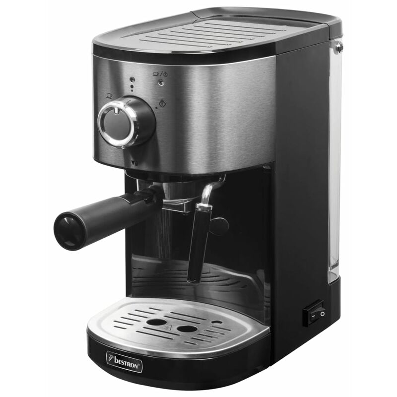 

Bestron Cafetera espresso AES800STE acero inoxidable 1450 W 1,25 L - Plateado