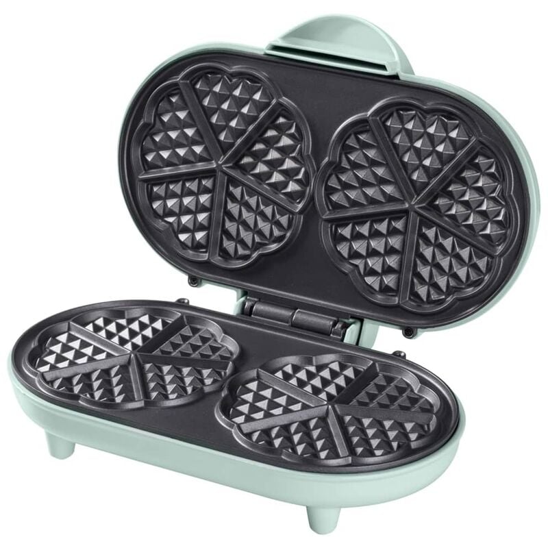 

Máquina de gofres de doble corazón ADWM1000M 1000 W mint - Verde - Bestron