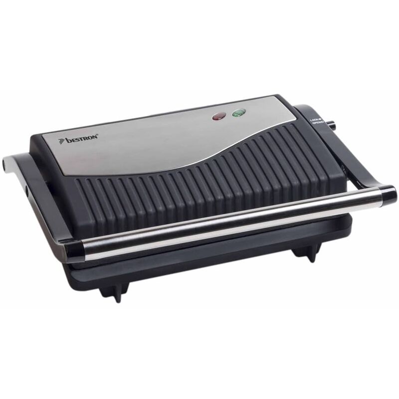 

Plancha grill 750 W plateado y negro acero inoxidable APG150 - Plateado - Bestron