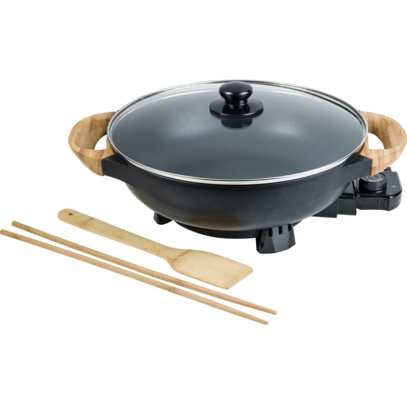

Sartén de wok eléctrica AEW100AS negra - Negro - Bestron