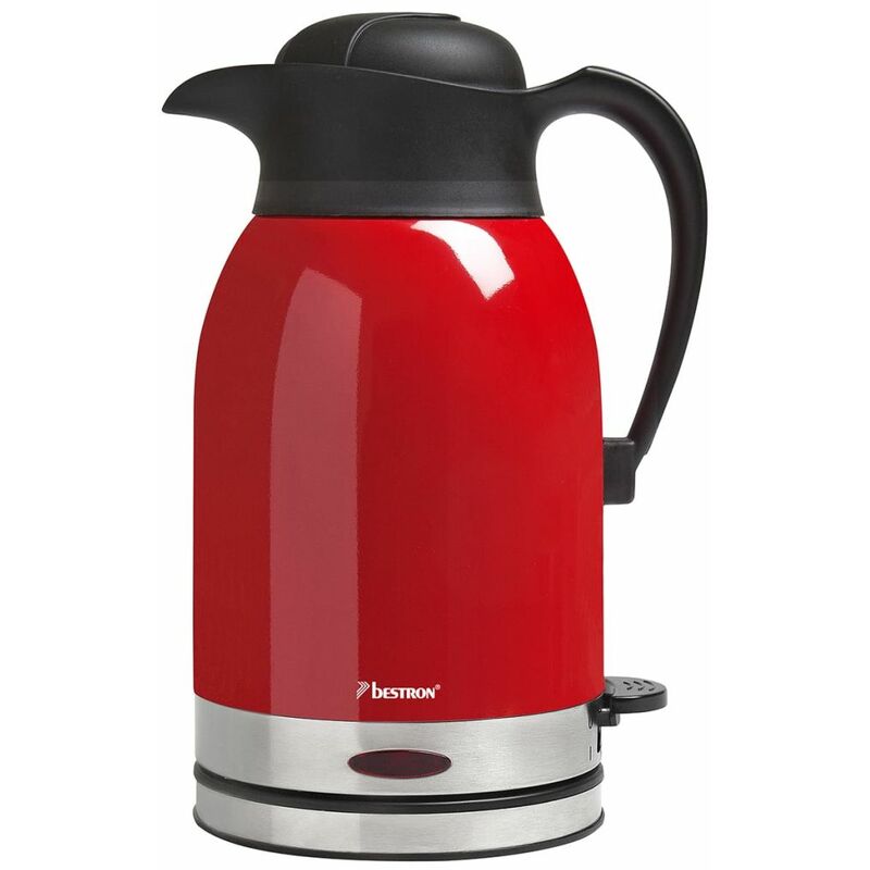 

Hervidora sin cable de acero inoxidable 1.5 L 1600 W ATW1600 - Rojo - Bestron