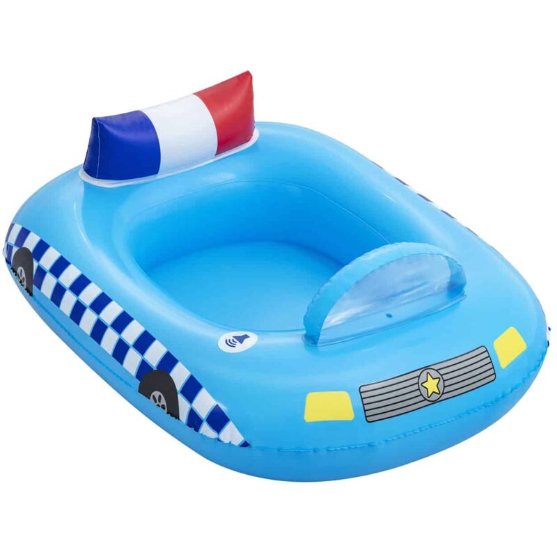 Barca Hinchable Coche De Policía Bestway 88X66X32 Cm Con Sonido De Sirena Policia Mayores De 3 Años