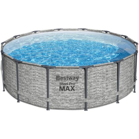 Bestway 5619T-5 Piscina base fuori terra Steel Pro MAX da 427x122 cm