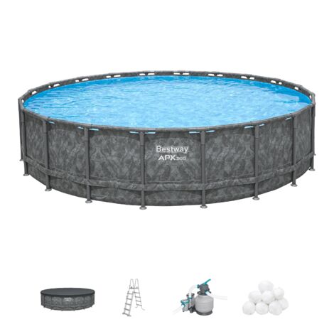 Bestway 561JZ Set piscina fuori terra APX 365 con misure da 671x132 cm
