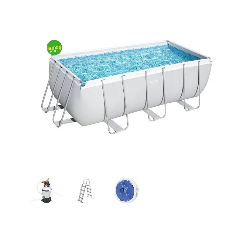 Piscina Power Steel Frame Bestway 56457 412 X 201 X 122cm