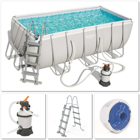 Piscine tubulaire Bestway 4,12m x 2,01m x 1,22m filtre sable
