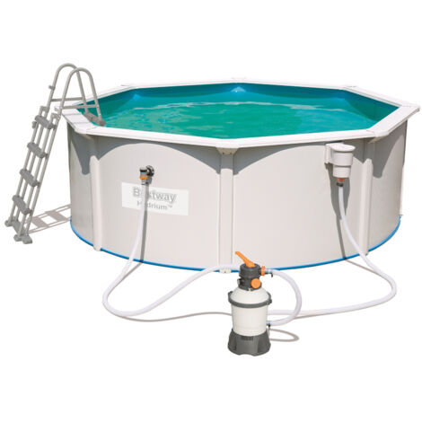 Bestway 56574 Piscine Hydrium cm   360x120 h ronde avec cadre de pompe e'chelle hors sol