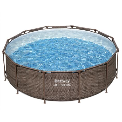 Bestway 56923-7 Piscina base fuori terra Steel Pro Max da 366x100 cm