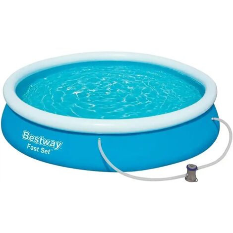 main image of "Bestway 57274 Piscina Fuori Terra Tonda Fast Set Con Pompa 366XH76"