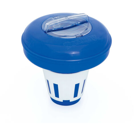 BESTWAY - Doseur de chlore pratique Ø 16,5 cm pour piscines - Bleu blanc