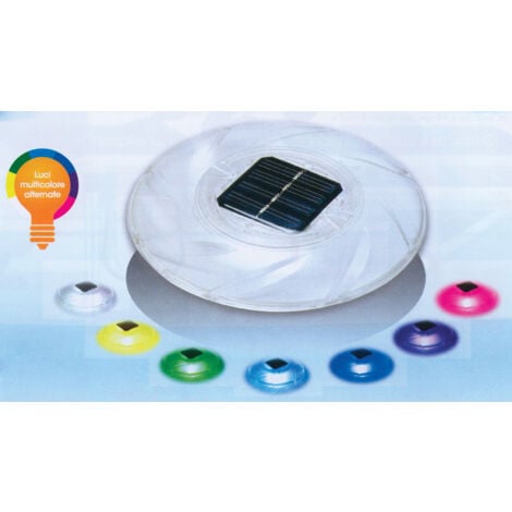 Bestway 58111 lampada solare multicolore a LED galleggiante   18 cm per piscina piscine luci colorate