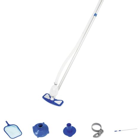 Bestway 58234 Kit d'entretien Aspirateur de nettoyage pour piscine hors sol Aquaclean Flowclear