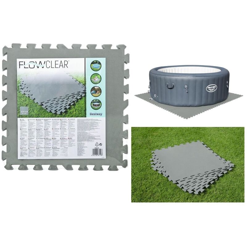 Bestway - 58639 - Baldosas Para Piscina - 50 X 50 Cm - Espuma