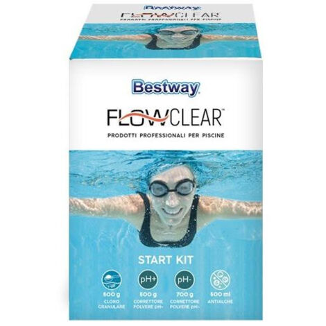 Bestway 59056 Starter Kit per Trattamento Chimico Acqua Piscina