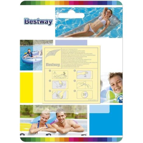 Bestway 62068 10 pz toppa toppe pesanti autoadesive 42 cmq di riparazione per piscine grandi