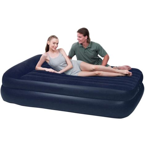 Bestway 67403 matelas lit double auto-gonflant cm.203x152x46 pour piscine de camping