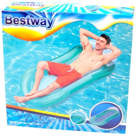 Bestway Aqua Lounge Luftmatratze 160x84cm Schwimmliege Wasserliege Badematratze - türkis