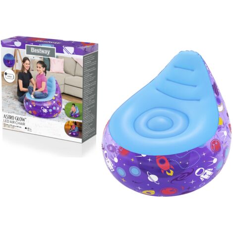 bestway Astro Glow Led Fauteuil gonflable multicolore enfant