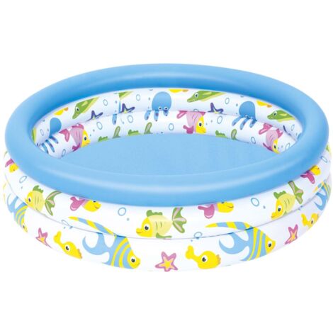 Bestway Aufblasbares Kinderbecken 3 Ringe Koralle 102x25 cm +2 Jahre Garten 51008
