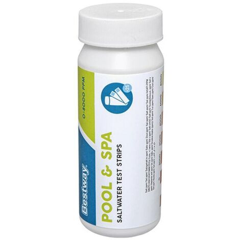 Bestway Bandelettes d'analyse de sel pour piscine blanc