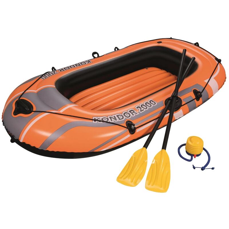 

Bestway Barca inflable Kondor 2000 Set 188x98 cm 61062 - Naranja