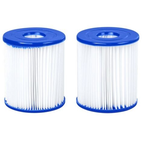 Bestway – Cartouche de filtre de piscine 9 cm – Lot de 2 pièces – Papier robuste pour pompes 1249 L/h – Remplacement facile