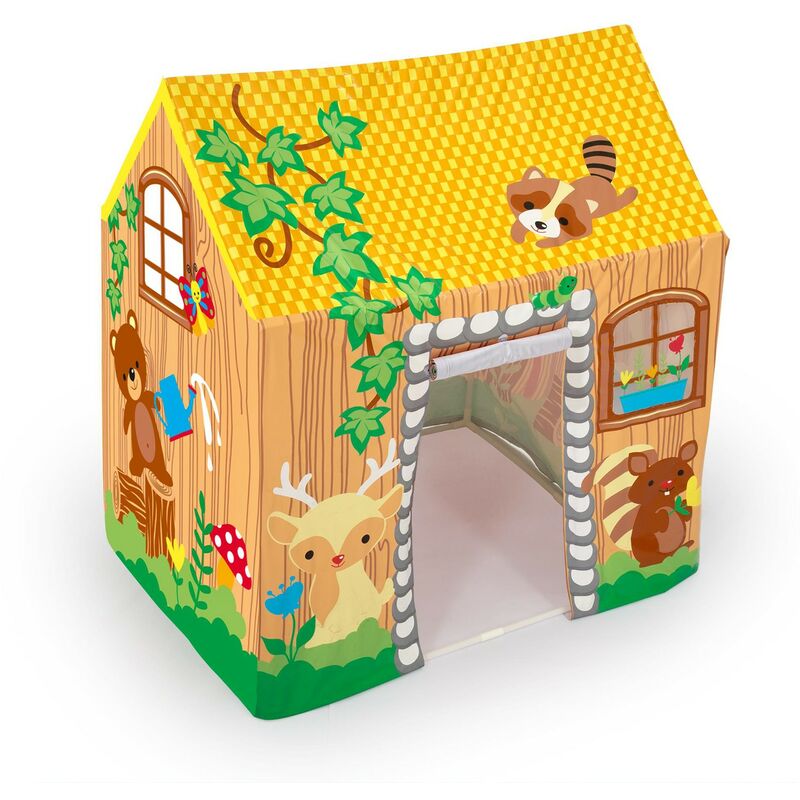 

Casita juegos tela plastica 102x76x114 cm.