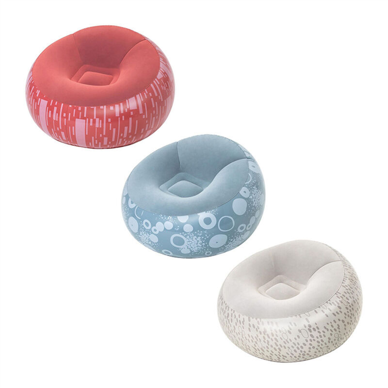 Bestway - Fauteuil Gonflable Géant Fashion Couleur Assortie 112x112x66 cm Intérieur 75052