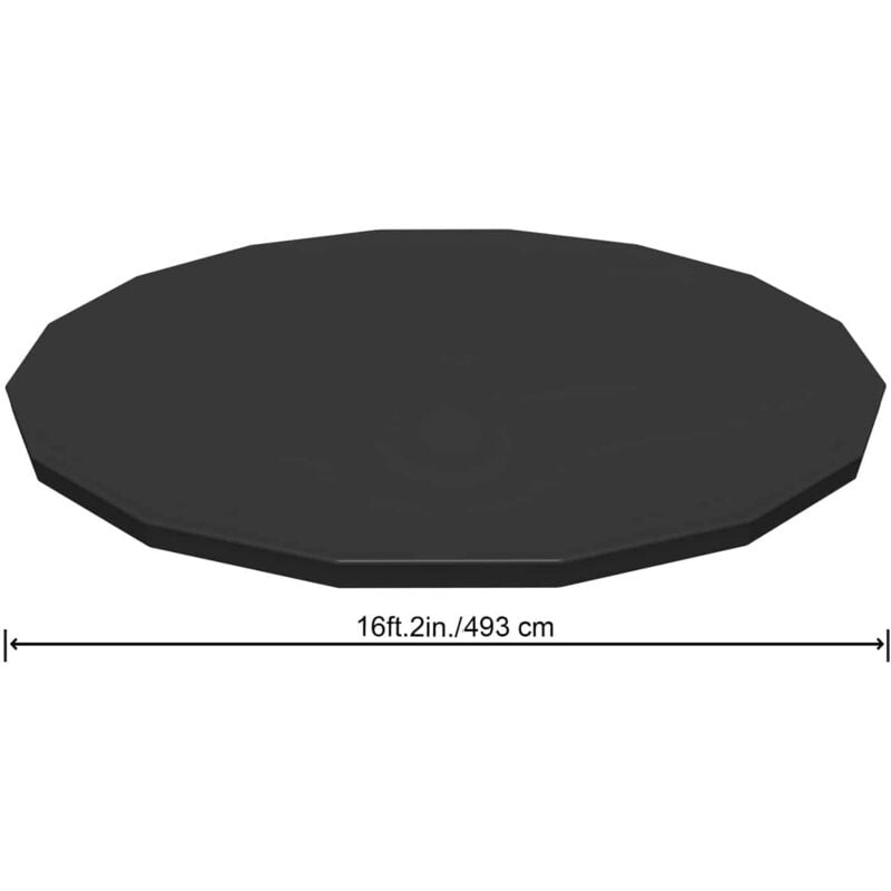 

Bestway Cubierta para piscina Flowclear 488 cm - Antracita