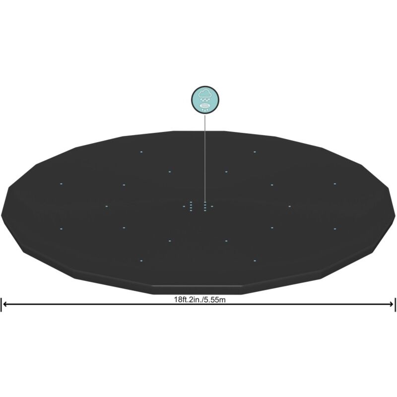 Cobertor Para Piscina Elevada Redonda 549 Cm Bestway 58039