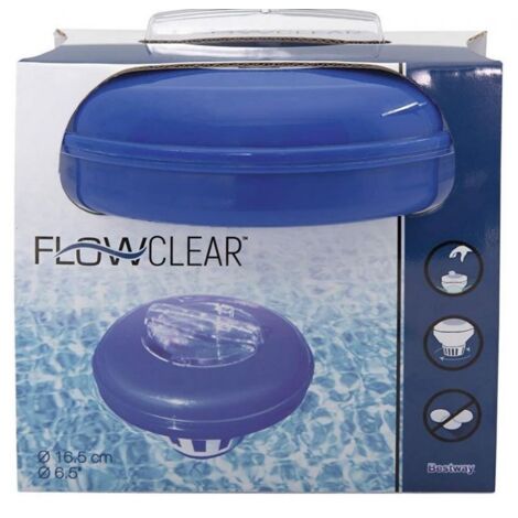 Bestway Distributeur de Chlore Blanc 16,5 cm 200 g