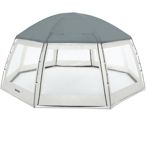 BESTWAY Dôme de protection pour piscine hors sol rondes Flowclear™ 6 m x 6 m x 2,95 m