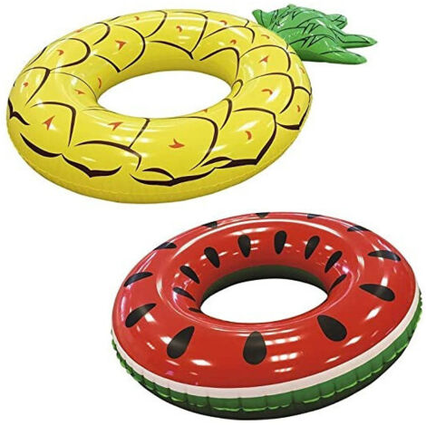 Bestway Fashion Life Jacket Gonflable Donut Assorti De Fruits Ananas Et Pastèque