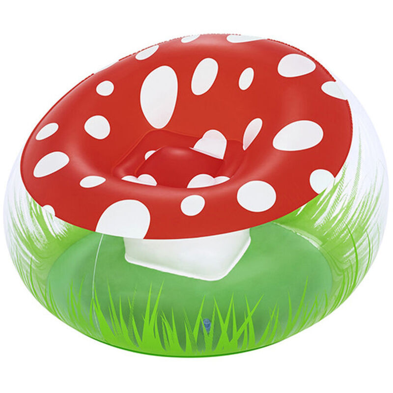Bestway - Fauteuil Gonflable Géant Champignon 112x112x66 cm +6 Ans Intérieur et Jardin 75123