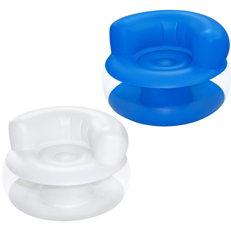 Bestway - Fauteuil Gonflable Individuel Coloris Assortis 112x112x70 cm Intérieur 75138