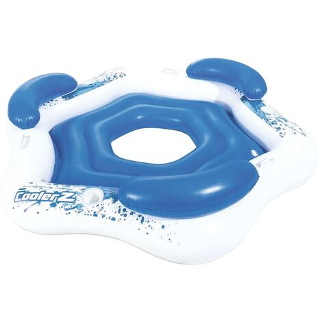 IPERBRIKO Bestway Floating Island Donut gonflable pour 3 personnes 43111 de la piscine de la mer
