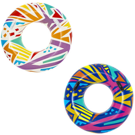 Bestway flotador hinchable decorado con asas color surtido d107 cm +12 años playa y piscina 36228
