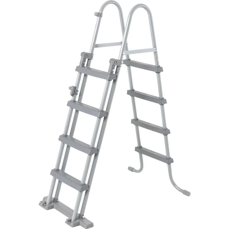 

Flowclear Escalera de piscina de seguridad 4 escalones 122 cm - Gris - Bestway