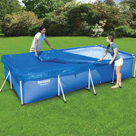 Bestway Frame Pool Debris Cover 157" x 83"  Protective Pool Cover for Large Frames