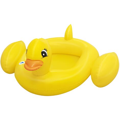 bateau gonflable funspeakers canard enfant, 102 x 102 cm, haut-parleur son de ca
