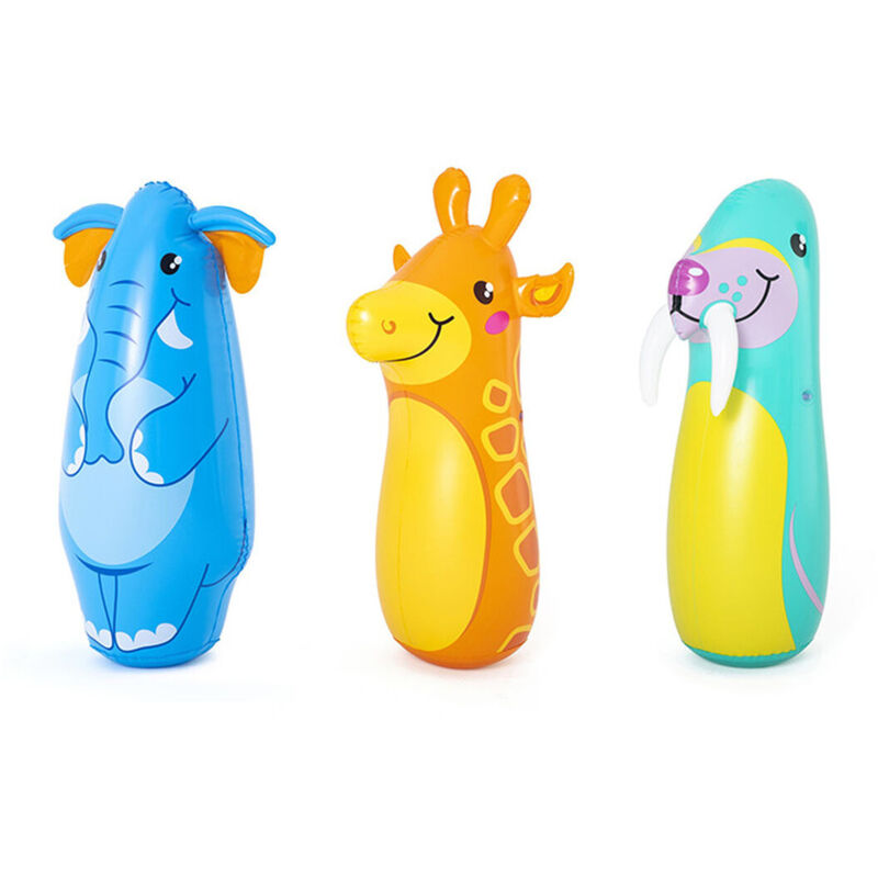 Bestway - Sac de boxe gonflable pour enfants animaux 89 cm