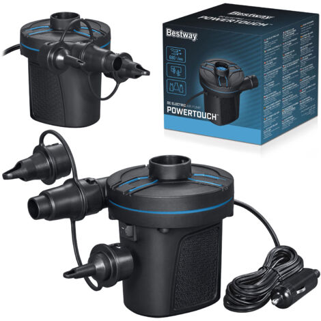Bestway Hinchador Electrico Mechero Coche 11,3x10,1x12,2 cm 680 CM Litro/Minuto Hinchable y Camping 62257